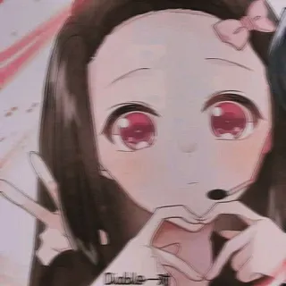 🌿 50570e58 Diable一对 Anime, Dibujos animados, Lindo, Kawaii, Corazón, Pareja telegram sticker