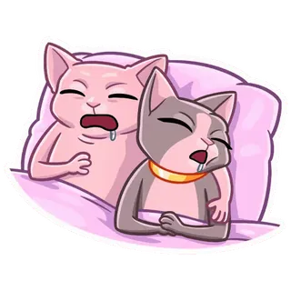 🤤 c05e42e7 kat, slapen, katten, schattig, kawaii telegram sticker