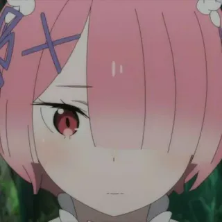 🍓 0589d455 Ram Re:Zero 动漫, Re:Zero, 拉姆, 可爱, 漫画 telegram sticker