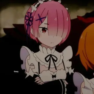🍓 d24901e2 Ram Re:Zero 动漫, 漫画, 拉姆, Re Zero, 可爱, 女仆 telegram sticker