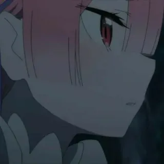 🍓 f064ec22 动漫, 粉色头发, 角色, 红眼睛 telegram sticker