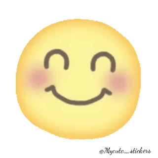 😊 f1781f44 Emoji, Sorriso, Felice, Faccia, Carino, Arrossire telegram sticker