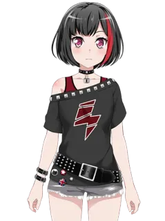 🙁 1d90de3c 动漫, 女孩, 乐队, 摇滚, 音乐 telegram sticker