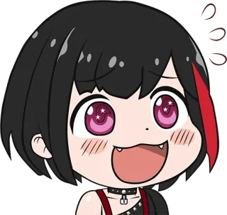 😨 68b3eed4 动漫, 漫画, 女孩, 可爱, Q版, 卡哇伊 telegram sticker