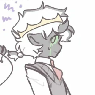 😣 a352296a Ranboo Ranboo, Minecraft, Dream SMP, キャラクター, 王冠 telegram sticker
