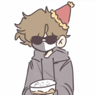 🎂 ea70bc92 アニメ, キャラクター, 誕生日, ケーキ, サングラス telegram sticker