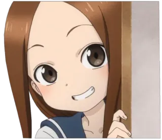 😁 12e56898 Takagi Karakai Jozu no Takagi-san Anime, Manga, Takagi-san, Karakter, Seragam sekolah, Gadis anime, Imut, Senyum whatsapp sticker