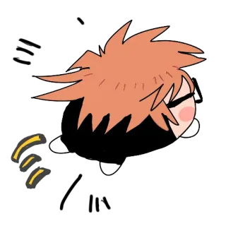 🏃 bad9a04f Chibi, Kawaii, Correndo, Anime, Mangá whatsapp sticker