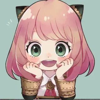 ➖ 1e56d03f Anya Forger Spy x Family アーニャ・フォージャー, アニメ, SPY×FAMILY, 漫画, かわいい, マンガ telegram sticker