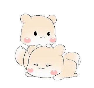 🥰 09047af4 hamster, lucu, kawaii, hewan, binatang pengerat, menumpuk telegram sticker