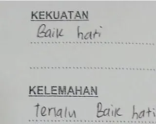 😍 07f50cf6 KEKUATAN
Baik hati
KELEMAHAN
teralu Baik hati テキスト, 手書き, インドネシア telegram sticker