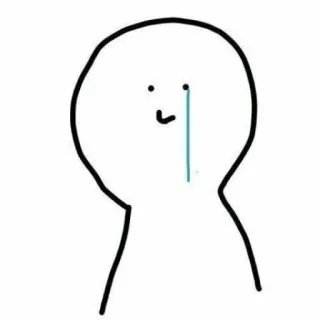 😢 2b352540 泣く, 悲しい, 顔, 感情, イラスト telegram sticker