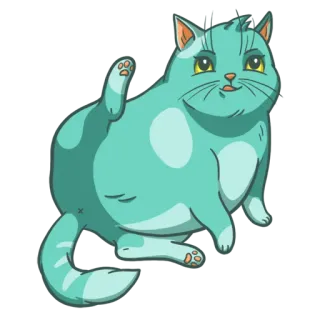 😘 caa776a0 cat, cartoon, animal, cute, pet telegram sticker