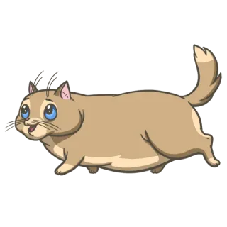 😊 d6b9e96f cat, animal, cute, cartoon, sticker telegram sticker