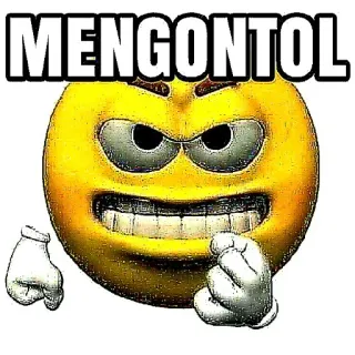 🤙 655fe0b2 MENGONTOL Emoji, Insulto, Palabrota, Meme, Ofensivo telegram sticker