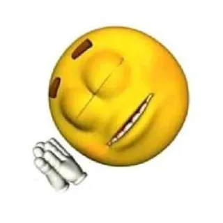 🤙 6b808e39 Emoji, Amarillo, Cara, Manos, Suplicando, Rogando telegram sticker