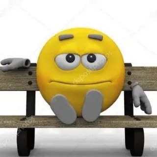 🤙 6d0467f9 Emoji, Aburrido, Esperando, Indiferencia, Expresión, Amarillo, Banco telegram sticker