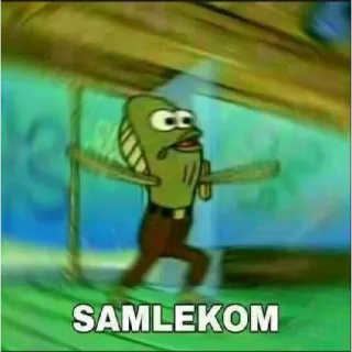 🤙 db106506 SAMLEKOM Bob Esponja, Pez, Borroso, Dibujos animados, Divertido, Meme telegram sticker