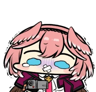 🤐 6020b376 Anime, weinend, süß, Cartoon, Sticker, kawaii whatsapp sticker