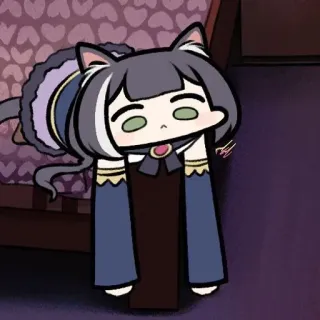 😟 773deabd Katze, niedlich, Chibi, Cartoon, Tier, entzückend, Illustration whatsapp sticker