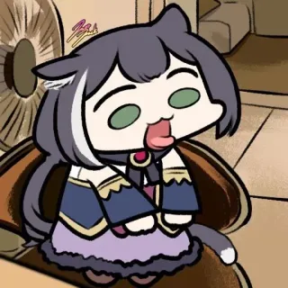 🐾 d353e4ca Anime, Catgirl, Niedlich, Manga, Cartoon, Sticker whatsapp sticker