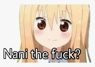 ❇️ 637afdd7 Nani the fuck? anime, meme, funny, expression, nani, the fuck telegram sticker