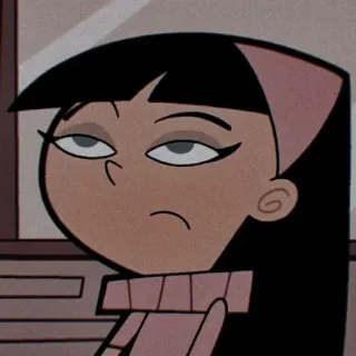 🤑 1964d049 Trixie Tang The Fairly OddParents Cartoon, Trixie Tang, Mes Parrains sont magiques, Personnage telegram sticker