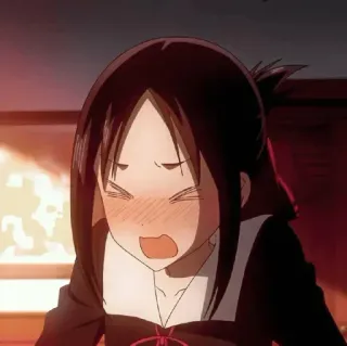 😳 edd2ad9c Kaguya Shinomiya Kaguya-sama: Love Is War Anime, Cartone animato, Kaguya Shinomiya, Kaguya-sama, Espressione, Carino, Animazione giapponese telegram sticker