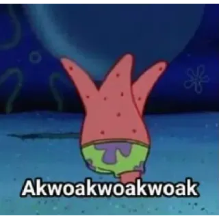 🥵 46bd34ea Patrick Star Spongebob Squarepants Akwoakwoakwoak patrick ster, spongebob, cartoon, meme telegram sticker