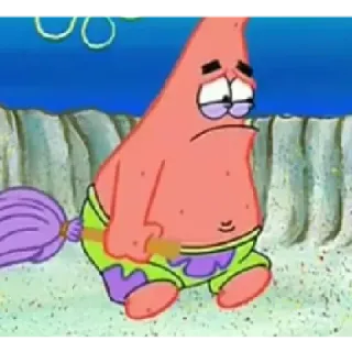 🥵 805f98d7 Patrick Star Spongebob Squarepants patrick, spongebob, cartoon, verdrietig, zeester telegram sticker