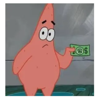 🥵 bcb0e9f9 Patrick Star Spongebob Squarepants Patrick Ster, Spongebob, Cartoon, Animatie, Geld, Nickelodeon telegram sticker
