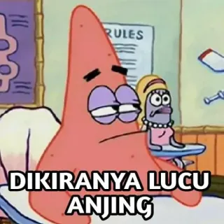 🥵 cf571f3d Patrick Star SpongeBob SquarePants DIKIRANYA LUCU ANJING Patrick Star, Spongebob, Cartoon, Humor, Meme telegram sticker