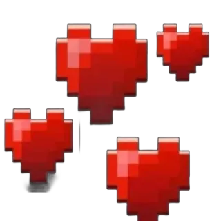 🌟 61828136 Pixel art, Hart, Rood, 8-bit telegram sticker