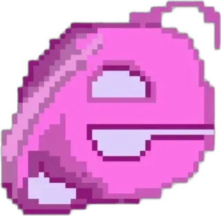 🌟 79cf2f43 e letter, e, gepixeld, roze, tekst telegram sticker