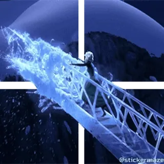 ❄ 17207a56 Elsa Frozen Elsa, Frozen, Es, Magis, Disney, Animasi telegram sticker