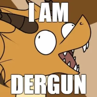 🐲 20a62189 I AM DERGUN 龙, 卡通, 动物, 幻想, 生物, 搞笑 telegram sticker