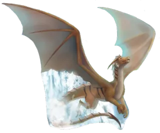 🐲 4e519c20 龙, 幻想, 生物, 飞行, 神话, 野兽, 动物 telegram sticker