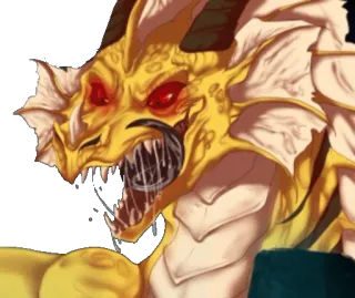 🐲 5e8af4b4 龙, 幻想, 怪物, 爬行动物, 生物 telegram sticker