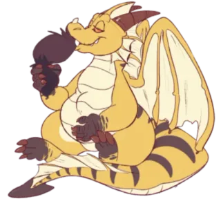 🐲 e88ba55a 龙, 可爱, 卡通, 幻想, 动物, 插画, 贴纸 telegram sticker