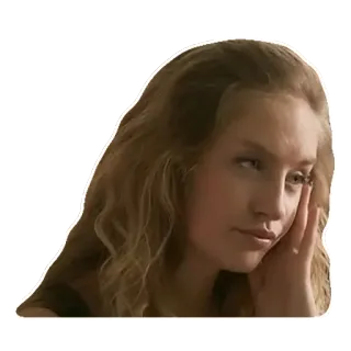 👸 df4d91d3 女人, 肖像, 金发, 表情, 脸, 女孩 telegram sticker