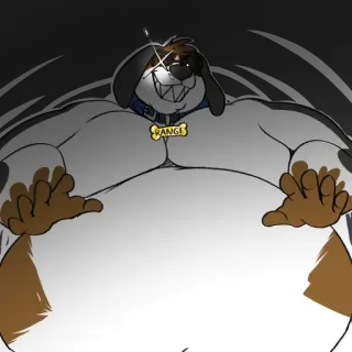 😈 817108d3 RANGE dog, animal, cartoon, character, furry whatsapp sticker