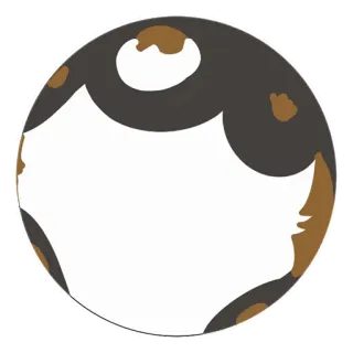 ⚪️ 84a84fb4 abstract, pattern, design, circle, shapes, spots whatsapp sticker