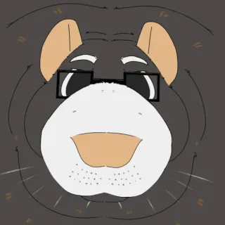 👃 a2ebaa45 lion, glasses, animal, cartoon, cute, drawing, sticker whatsapp sticker