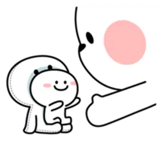 🤗 2076c291 Desenho animado, Fofo, Personagens, Feliz, Amigável telegram sticker