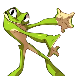 👉 5bb9ad15 лягушка, зеленый, животное, мультфильм, иллюстрация, стикер, амфибия telegram sticker