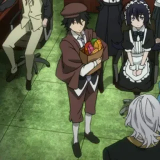 🍡 e7b8efaf Rampo Edogawa Bungou Stray Dogs Anime, BSD, Rampo Edogawa, Detektiv, Früchte telegram sticker