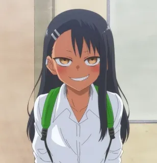 🌟 07eca88d Nagatoro Don't Toy with Me, Miss Nagatoro Аниме, Манга, Нагаторо, Персонаж, Школьница, Самонадеянный whatsapp sticker