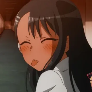 🌟 16ccd541 Nagatoro Don't Toy with Me, Miss Nagatoro Аниме, Нагаторо, Мультфильм, Манга, Школа, Персонаж whatsapp sticker