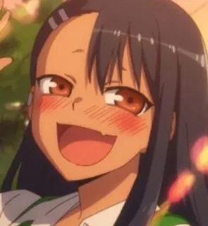 🌟 8e438a80 Nagatoro Don't Toy with Me, Miss Nagatoro Аниме, Нагаторо, Мультфильм, Милый, Персонаж whatsapp sticker