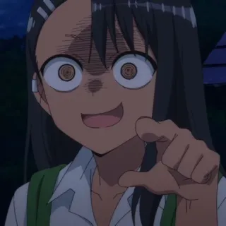 🌟 90c0bb1a Nagatoro Don't Toy with Me, Miss Nagatoro Аниме, Нагаторо, Мультфильм, Мисс Нагаторо, Смешной whatsapp sticker